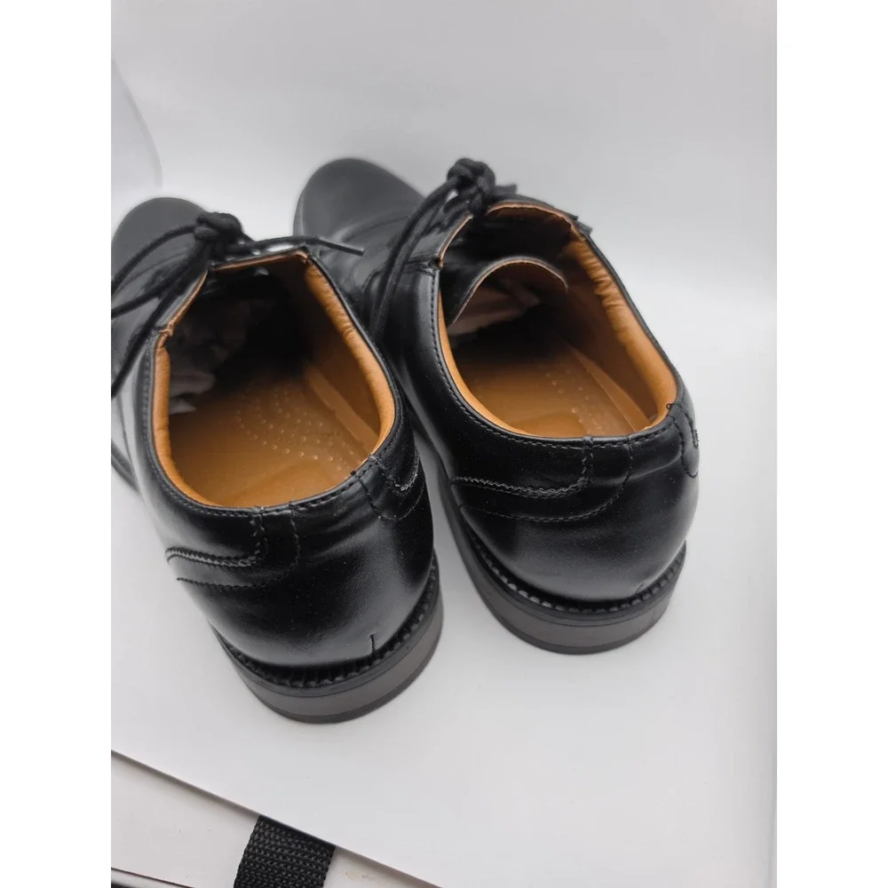 George Mens Black Cap Toe Oxford Dress Shoes Lace Up MNGE22GN002 Size 8.5